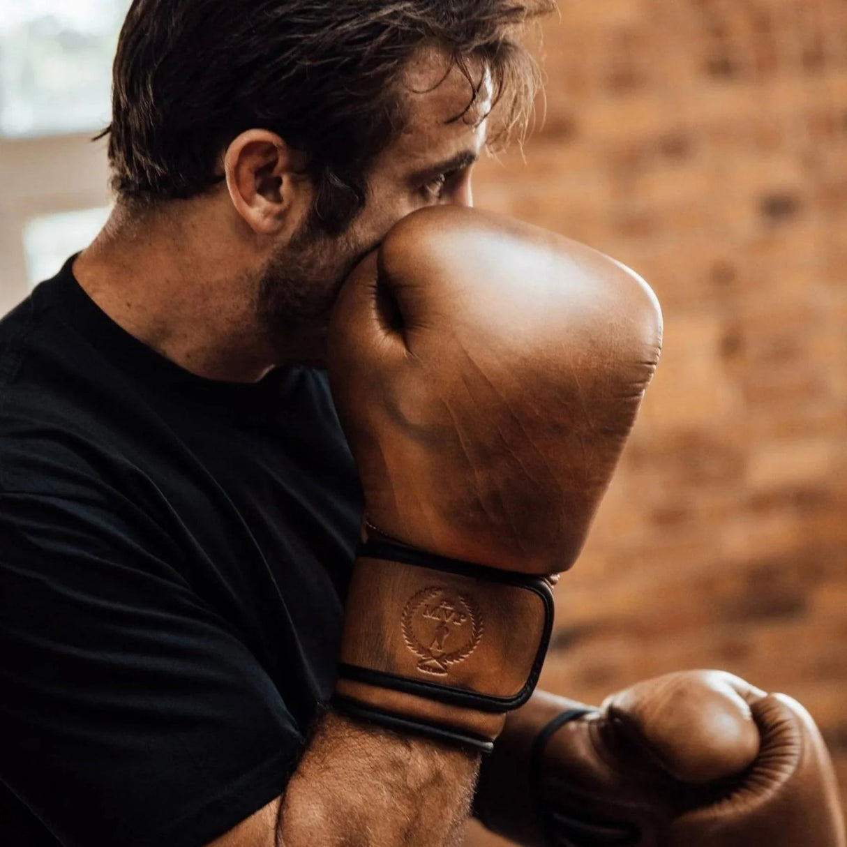 Heritage Brown Leather PRO Boxing Gloves (Strap Up) - My Store