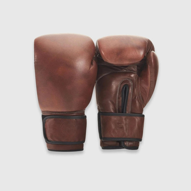 Heritage Brown Leather PRO Boxing Gloves (Strap Up) - My Store